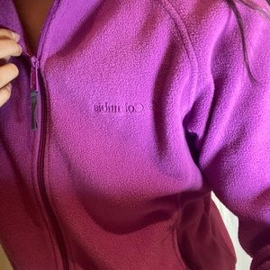 Fuchsia Columbia fleece zip up
